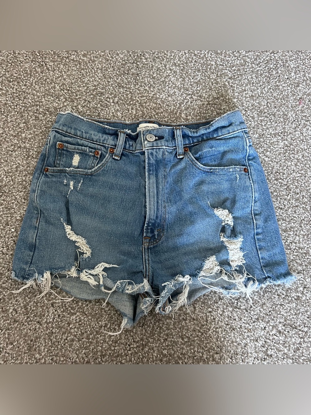 Abercrombie & Fitch High Rise Mom Jean Short